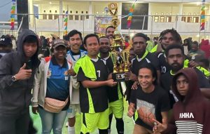 Team SEVEN UP Meraih Juara 1 Turnamen Futsal Piala Bupati Cup II Kab.Paniai Prov. Papua