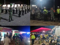 Sinergitas TNI-POLRI Patroli Pos Mobil Bersama Jaga Kamtibmas di Konut