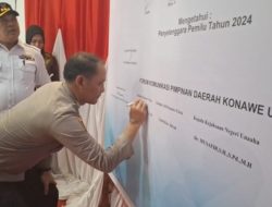 Polres Konut Gelar Deklarasi Pemilu Damai 2024, Ruksamin Berharap Pemilu Tetap Laksanakan Prinsip Konasara