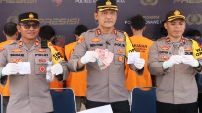 Kapolres Konut Pimpin Press Release Pengungkapan Kasus Satuan Resnarkoba