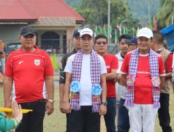 Ikbar – Abuhaera Bersama Ketua DPRD Konut Disambut Meriah Pembukaan Porseni HUT ke-80 RI di Lasolo