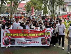 Semangat Nasionalisme, Forum P3K Konawe Tahap I Ikuti Devile HUT RI Ke-80