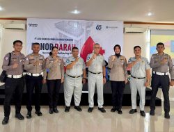 Peringati HUT Ke-65 Jasa Raharja, Ditlantas Polda Sultra Gelar Donor Darah di Kendari
