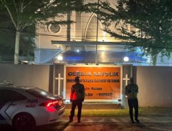 Polantas Polda Sultra Amankan Ibadah Peringatan Wafat Isa Almasih, Situasi Aman Dan Kondusif di Kota Kendari