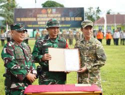 Perkuat Sinergi Bangun Desa, Kegiatan TMMD Ke-128 Kodim 1430/Konut Resmi Di Tutup