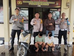‎Sempat Buron, Dua Pelaku Pencurian Motor IRT di Konut Akhirnya Ditangkap Personel Polsek Wiwirano