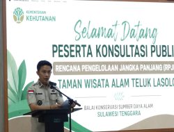 Bupati Konut Membuka Secara Resmi Konsultasi Publik Penyusunan RPJP TWA Teluk Lasolo