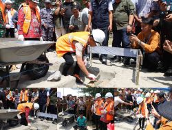 Komitmen Dukung Program Presiden RI, Bupati Ikbar Lakukan Peletakan Batu Pertama Pembangunan KNMP di Ulu Sawa