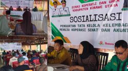 Diskop Konut Buka Sosialisasi Penguatan Tata Kelola Kelembagaan Menuju Koperasi Sehat dan Akuntabel