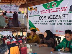 Diskop Konut Buka Sosialisasi Penguatan Tata Kelola Kelembagaan Menuju Koperasi Sehat dan Akuntabel
