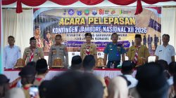 Ketua Mabicab Gerakan Pramuka Konut Lepas Kontingen Jambore Nasional XII 2026, Begini Pesan Ikbar