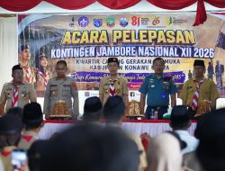 Ketua Mabicab Gerakan Pramuka Konut Lepas Kontingen Jambore Nasional XII 2026, Begini Pesan Ikbar
