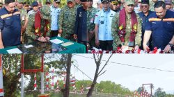 BUPATI IKBAR APRESIASI SINERGI TNI DAN PT ANTAM PEMBANGUNAN JEMBATAN PERINTIS GARUDA DI KONAWE UTARA